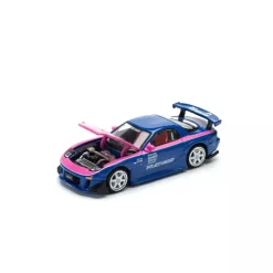 Pop Race Other Toys & Hobbies*MAZDA RX7 RE-Amemiya Blue Pink 1/64 Miniature Car JAPAN OFFICIAL