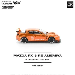 Pop Race Other Toys & Hobbies*Mazda RX-8 RE-Amemiya Chrome Orange 1/64 Miniature Car JAPAN OFFICIAL