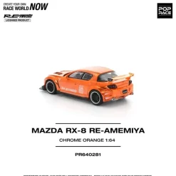 Pop Race Other Toys & Hobbies*Mazda RX-8 RE-Amemiya Chrome Orange 1/64 Miniature Car JAPAN OFFICIAL