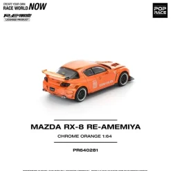 Pop Race Other Toys & Hobbies*Mazda RX-8 RE-Amemiya Chrome Orange 1/64 Miniature Car JAPAN OFFICIAL