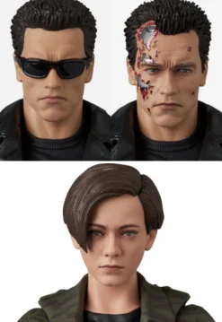 Medicom Toy MAFEX Terminator 2 T-800 T2 Ver. & John Connor Action Figure JAPAN