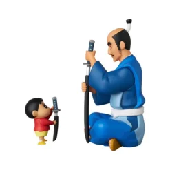 Medicom Toy Figure*UDF Crayon Shin-chan 5 Bushi no Kinchou Matabei and Shin-chan Figure