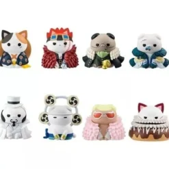 MegaHouse Figure*MEGA CAT PROJECT ONE PIECE Luffy and His Rivals All 8 Set Figure JAPAN OFFICIAL