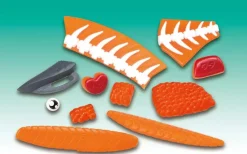 MegaHouse Special King Salmon 3D Puzzle Sushi Shows JAPAN OFFICIAL