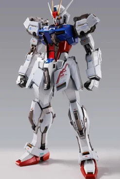 BANDAI Gundam*METAL BUILD Mobile Suit Gundam SEED Aile Strike Gundam Action Figure(Box Opened)