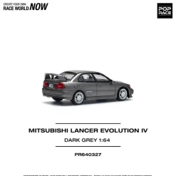 Pop Race Other Toys & Hobbies*Mitsubishi Lancer Evolution IV Dark Gray 1/64 Miniature Car JAPAN OFFICIAL