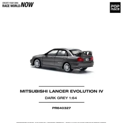 Pop Race Other Toys & Hobbies*Mitsubishi Lancer Evolution IV Dark Gray 1/64 Miniature Car JAPAN OFFICIAL