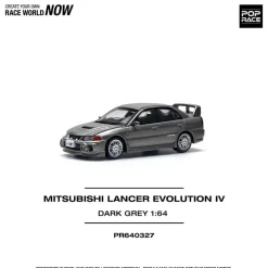 Pop Race Other Toys & Hobbies*Mitsubishi Lancer Evolution IV Dark Gray 1/64 Miniature Car JAPAN OFFICIAL