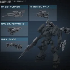 BANDAI 30MM Option Parts Set Armored Core VI Fires of Rubicon Weapon Set 05 Model Kit