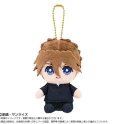 BANDAI Mobile Suit Gundam Wing Chibi Sitting Duo Maxwell Plush Mascot JAPAN OFFICIAL