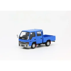 MODEL 1 Other Toys & Hobbies*Isuzu ELF NHR Double Cab Custom Version Blue LHD 1/64 JAPAN OFFICIAL