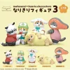 KitanClub mofusand x Sanrio Characters Narikiri Figure 3 Complete Set Capsule Toy JAPAN