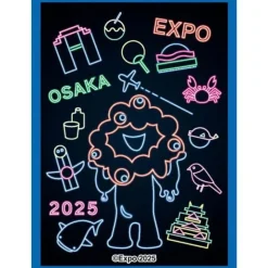 Ensky MYAKU-MYAKU Character Sleeve Expo 2025 Osaka Kansai Neon Art EN-1527