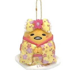 Nakajima Corporation Plush Toy|Sanrio Characters*Sanrio Gudetama Sakura Kimono Mascot Chain Plush JAPAN