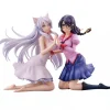 Union Creative Figure*Nekomonogatari Tsubasa Hanekawa Set of 2 Figure JAPAN OFFICIAL
