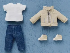 Good Smile Company Nendoroid*Nendoroid Doll Outfit Set Leather Jacket Ivory JAPAN OFFICIAL