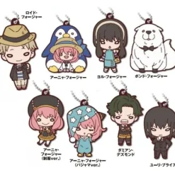 TAKARATOMY A.R.T.S Spy×Family*Nitotan Spy x Family Daily Life Rubber Mascot 8 Pack BOX JAPAN OFFICIAL ZA-429