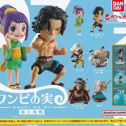 BANDAI ONE PIECE Wampi Fruit Seventh Sea Battle Set of 6 Types Gacha Capsule Toy ZA-432