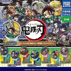 Takara Tomy A.R.T.S Pita Deformed Demon Slayer Unite Acrylic Stand Set of 8 Gacha Capsule Toy JAPAN