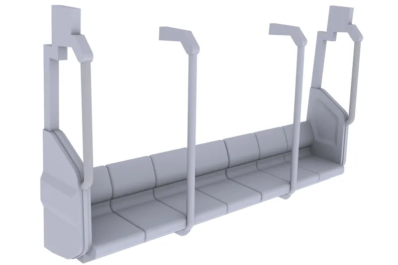 Plum Figure*New Type Long Seat Interior Set 1/80 Model Kit JAPAN OFFICIAL