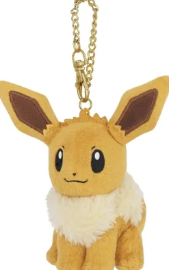 Sanei Boeki Pokemon*Pokemon All Star Collection Eevee Plush Keychain JAPAN OFFICIAL