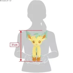 Sanei Boeki Pokemon|Plush Toy*Pokemon ALL STAR COLLECTION Plush Doll Leafeon M JAPAN OFFICIAL