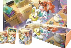 Pokemon Card Game Sonia Set Rubber Play Mat Sleeve Card Box Deck Case JAPAN