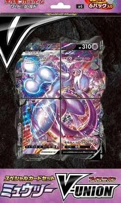 Pokemon Center Pokemon Card Game Sword & Shield Special Card Set Mewtwo V-Union JAPAN OFFICIAL