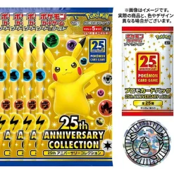 Pokemon Card Game 25th Anniversary Collection Special Set 4 Pack plus Promo