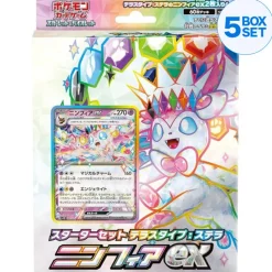Pokemon Card Scarlet and Violet Terastal Stellar Sylveon Ex Starter Set TCG