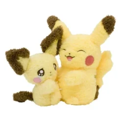 Pokemon Center Pokemon|Plush Toy*Original Buru Buru Mugyu! Pichu & Pikachu Plush Doll JAPAN