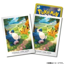 Pokemon Center Original Card Sleeves Kanto Adventures Pikachu & Snorlax JAPAN