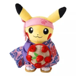 Pokemon Center Original Hanagasa Festival Pikachu Plush Doll JAPAN OFFICIAL