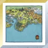 Pokemon Center Other Toys & Hobbies*Original Hand Towel Johto Map JAPAN OFFICIAL