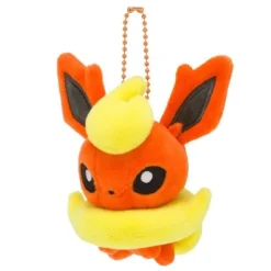 Pokemon Center Original Mocchiri Mascot Pokemon Dolls Keychain Flareon JAPAN