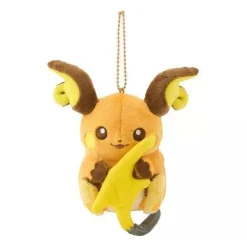 Pokemon Center Original Magnetic Plush Keychain Raichu & Alolan Raichu JAPAN