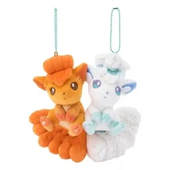 Pokemon Center Pokemon*Original Magnetic Plush Keychain Vulpix & Alolan Vulpix JAPAN