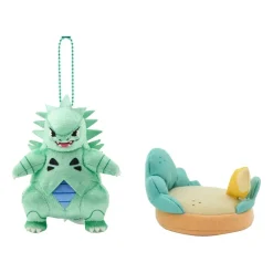 Pokemon Center Pokemon|Plush Toy*Original Otenki Team Tyranitar Plush Keychain with Field JAPAN