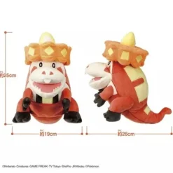 Pokemon Center Original Ookina Kuchi Baku Baku Crocalor Plush Doll JAPAN