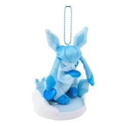 Pokemon Center Plush Toy*Original Otenki Team Glaceon Plush Keychain with Field JAPAN