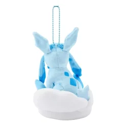 Pokemon Center Plush Toy*Original Otenki Team Glaceon Plush Keychain with Field JAPAN