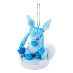 Pokemon Center Original Otenki Team Glaceon Plush Keychain with Field JAPAN