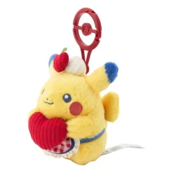 Pokemon Center Pokemon|Plush Toy*Original Pikachu Diner Plush Keychain Heart JAPAN OFFICIAL