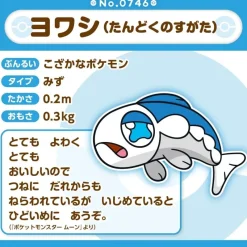 Pokemon Center Original Pokemon Fit 746 Wishiwashi Solo Form Plush Doll JAPAN