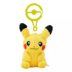 Pokemon Center Plush Toy*Original Plush Doll with Carabiner Pikachu JAPAN OFFICIAL