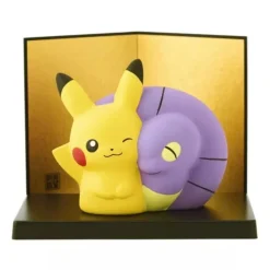 Pokemon Center Original Pikachu & Ekans Ceramic Figure JAPAN OFFICIAL