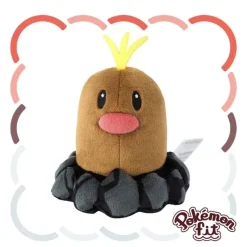 Pokemon Center Plush Toy|Plush*Original Pokemon Fit A050 Alolan Diglett Plush Doll JAPAN