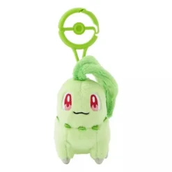 Pokemon Center Pokemon*Original Plush Doll with Carabiner Chikorita JAPAN OFFICIAL