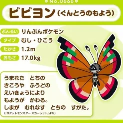 Pokemon Center Original Pokemon Fit Vivillon Archipelago Pattern Plush Doll