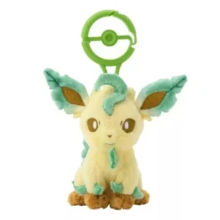 Pokemon Center Original Plush Mascot Keychain with Carabiner Leafeon JAPAN